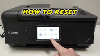 How to Reset Your Canon Pixma TR8620a amp TR8622 Printer [upl. by Gwyn225]