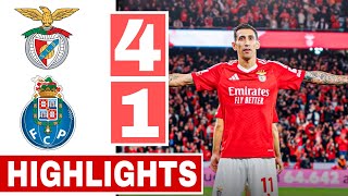 Benfica vs Porto 41 All Goals amp Extеndеd Hіghlіghts 2024  Di María 2 Goals [upl. by Annavas]