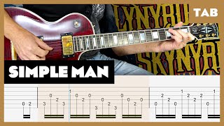 Lynyrd Skynyrd  Simple Man  Guitar Tab  Lesson  Cover  Tutorial [upl. by Annoiek650]