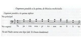 Organum paralelo por quintas Tu patris sempiternus Anónimo Musica Schiriadis Partitura Audición [upl. by Nichols148]