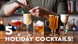 5 WINTER COCKTAILS to try this holiday season [upl. by Eusadnilem]