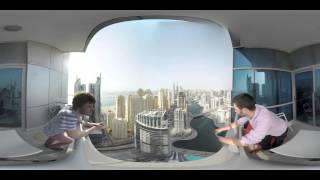 360° Dubai Skyscrapers from a Balcony 4k [upl. by Karine557]