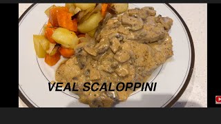 Italian Veal Scaloppine with Mushroom Sauce [upl. by Nivlak292]