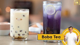 Boba Tea  Bubble Tea  बोबा टी  बबल टी  How to make Boba Tea at home  Sanjeev Kapoor Khazana [upl. by Nivram]