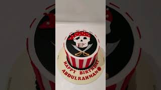 Do you love pirates watch this piratescake howtomakepiratecakes fondantcake [upl. by Ttsepmet]