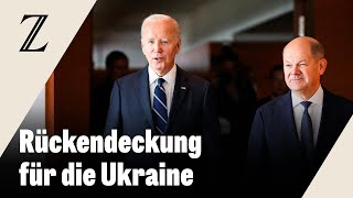 Scholz und Biden versichern Zusammenarbeit bei Ukraine und Nahost [upl. by Yager]