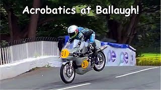 Manx Grand Prix 2024  HairRaising Moment At Ballaugh [upl. by Neala]