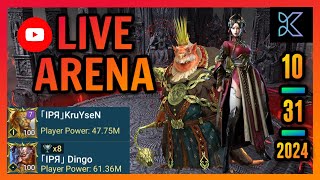 Raid Shadow Legends  Live Arena IPR KruYseN and IPR Dingo  Testing new toy [upl. by Eatton]