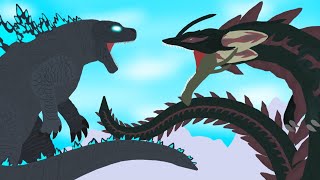 Godzilla vs Tiamat  Godzilla x Kong The New Empire  part 2 animation  Drago Monsterverse [upl. by Mussman629]