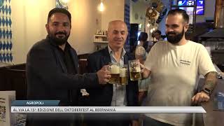 Agropoli taglio del nastro per la 15esima dellOktoberfest al Beermania [upl. by Attenaz]