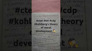 KOHLBERGs Theory of moral development  childdevelopmen pedagogy ctet tet psychology cdp [upl. by Aiken]