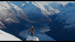 Ski touring from Loen Skylift Stryn Norway [upl. by Judie]