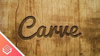 Inkscape Tutorial Carved Wood Effect [upl. by Ternan]