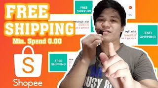 Paano Mag FREE SHIPPING sa SHOPEE TUTORIAL  Minimum Spend 0  SHOPEE TUTORIAL WATCHFRED [upl. by Debera]