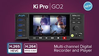 Introduction AJA Ki Pro GO2  the industry standard digital recorder now featuring H265 HEVC [upl. by Sielen597]