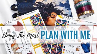 How To Do The Most With Washi Tape in Your Planner Plan With Me [upl. by Ahsimik]