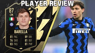 THE BEST CM 87 TOTW BARELLA PLAYER REVIEW FIFA 22 ULTIMATE TEAM [upl. by Imim731]