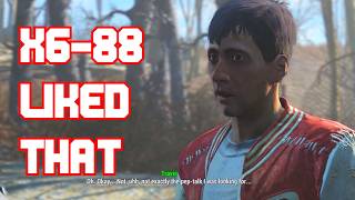 X688 likes my options in Confidence Man mission Fallout 4 [upl. by Laith81]