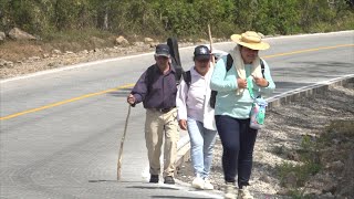 Comienza peregrinaje hacia el santuario El señor de los Milagros en León [upl. by Bolte707]