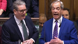 Farage shouted down as he CALLS OUT Labour’s ‘RUDE’ Trump remarks [upl. by Alih566]