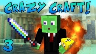 Minecraft Crazy Craft Ep 3  ULTIMATE SWORD [upl. by Ykciv557]