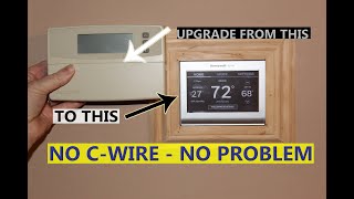 Install Upgrade Wifi Smart Thermostat that needs a C wire W Product Links [upl. by Pontone]