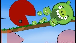 Bad Piggies Into The Red ball 1 Game Walkthrough level 1  17 gameplay [upl. by Yekim]