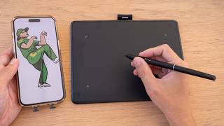 Review Huion Inspiroy Frego pen tablet  Works great with Android iPad iOS [upl. by Vivianna840]