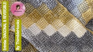 MY NEW C2C ENTRELAC Both Diagonal amp Reversible Crochet  How To Tutorial [upl. by Ycnej]