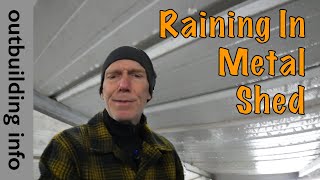 010  Metal Shed Condensation Fix reducing moisture with solar fan [upl. by Eiramik309]