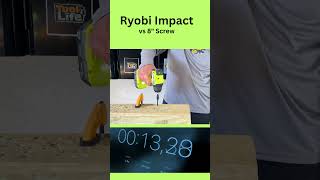 Ryobi Impact vs 8quot Screw PSBID01 tools powertools automobile short ryobi diy impact [upl. by Hpeseoj]