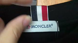 Moncler logopatch cotton Tshirt [upl. by Laitselec]