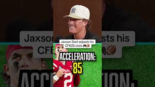 Jaxson Dart reacts to his CFB25 ratings 👀 shorts [upl. by Blackwell]