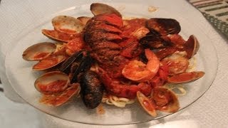 Italian Frutti Di Mare Recipe On Linguini [upl. by Aneetsirhc209]