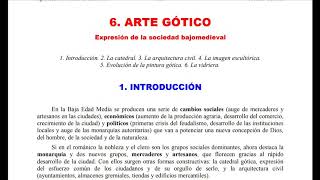 Tema 6 El arte gótico Parte 1 Contexto histórico y arquitectura religiosa [upl. by Irolav]