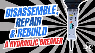 How to repair and reseal a hydraulic breaker attachments  GB Hammer  The Attachment Company [upl. by Skiest]