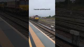 Class 66 EWS gives off 2 tone freighttrain class66 freighttrains trainspotting TrainAdventures23 [upl. by Arah]