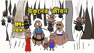 উকুনের জীবন  উকুনের সংসার The life of a louse sumu animation Bangla animation cartoonflipaclip [upl. by Naiditch102]