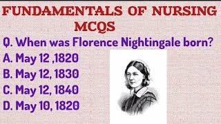 FUNDAMENTALS OF NURSING MCQS MHSRBrrbnursingofficerexam [upl. by Ellora]