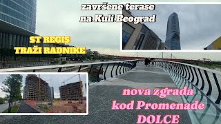 Beograd na vodinova zgrada DOLCE kod Galerijezavršena Kula Beograd sve teraseprijem radnika hotel [upl. by Brower]