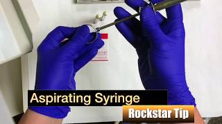 Dental Assistant Training Aspirating Syringe Tip [upl. by Fortna207]