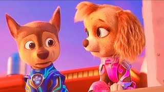 NWS98 ► Chase x Skye scenes in paw patrol the movie amp mighty movie [upl. by Oremodlab]