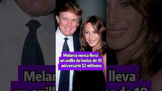 Melania nunca lleva un anillo de bodas del décimo aniversario de 10 millones de dólares [upl. by Merete442]