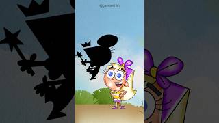 Chloe Carmichael shadow puzzle 🎯 shorts notmyproblem puzzle thefairlyoddparents art [upl. by Anirret689]