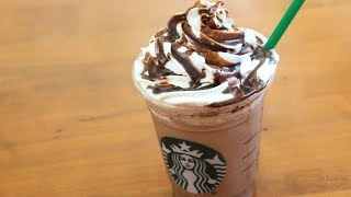 Starbucks Double Chocolate Chip Frappuccino  4 ingredients [upl. by Eibbil]