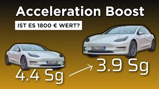 Tesla Model 3 Acceleration Boost [upl. by Thilde388]