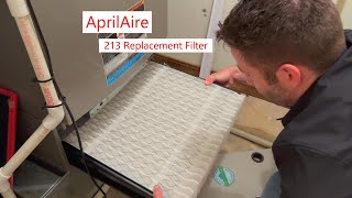 AprilAire 213 Replacement Filter MERV 13 for whole house airpurifier filters airquality [upl. by Atalya]