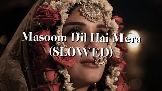 Masoom Dil Hai Mera  Heeramandi SLOWED [upl. by Arraeic]