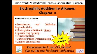 Electrophilic Addition to Alkenes Chapter 19 [upl. by Accebar]