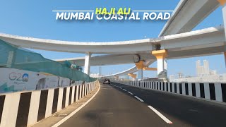 Mumbai Coastal Road Progress  Haji Ali Interchange  4K [upl. by Schulz]